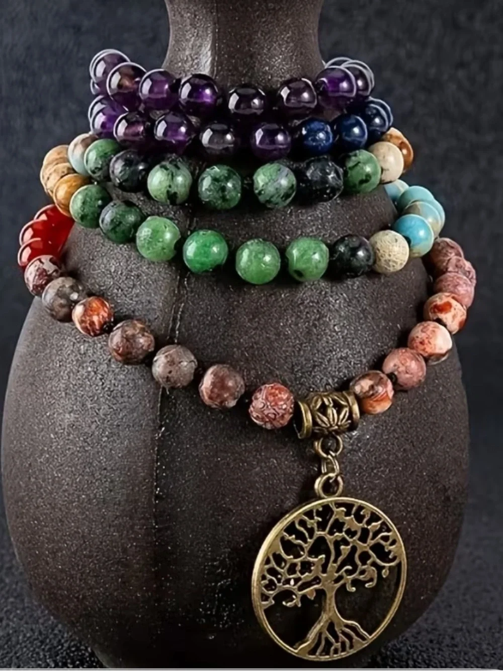 Tree of Life Chakra Mala